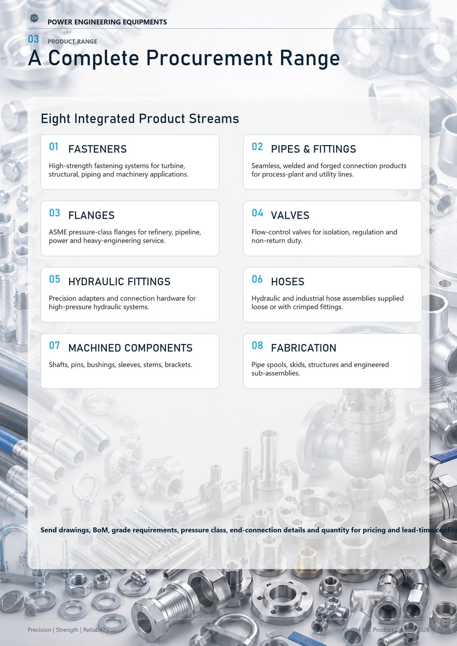 Power Engineering Equipments product range catalog preview
